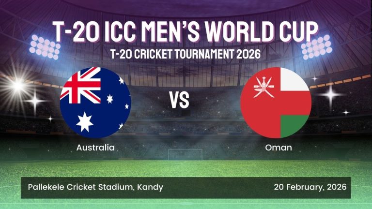 Login T20 ID Go exch 777 Australia vs Oman